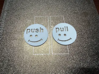 Push Pull Door Sign