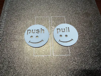 Push Pull Door Sign