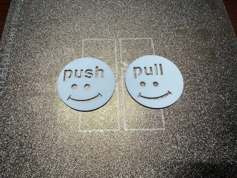 Push Pull Door Sign