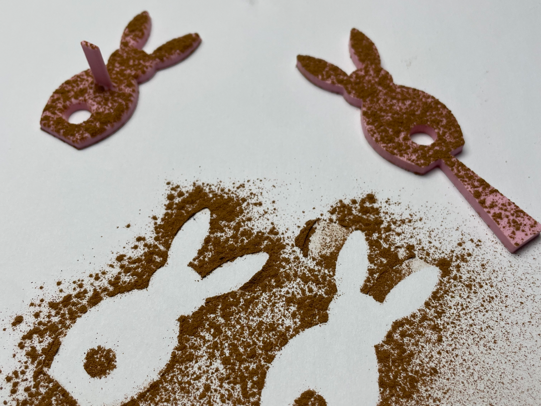 Rabbit Stencil for Cake Decorating and Latte Art
