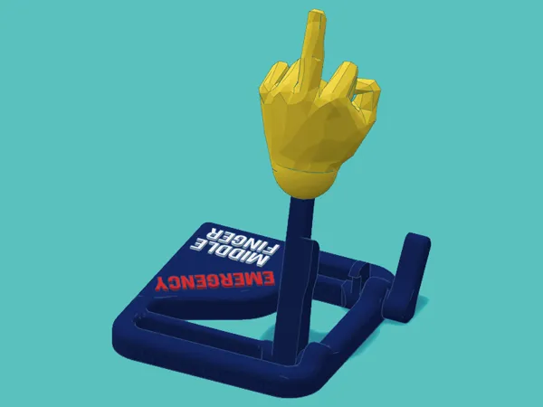 Catapulte à doigt d'honneur d'urgence