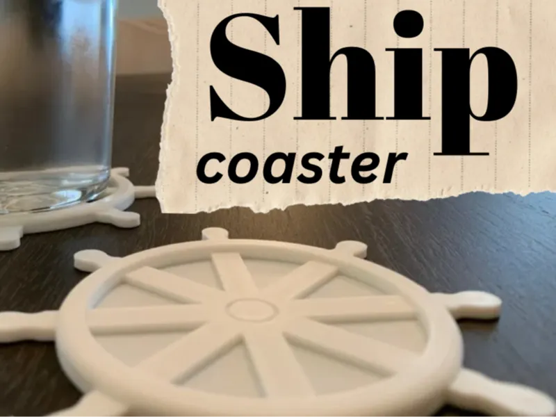 Ship Wheel Coaster