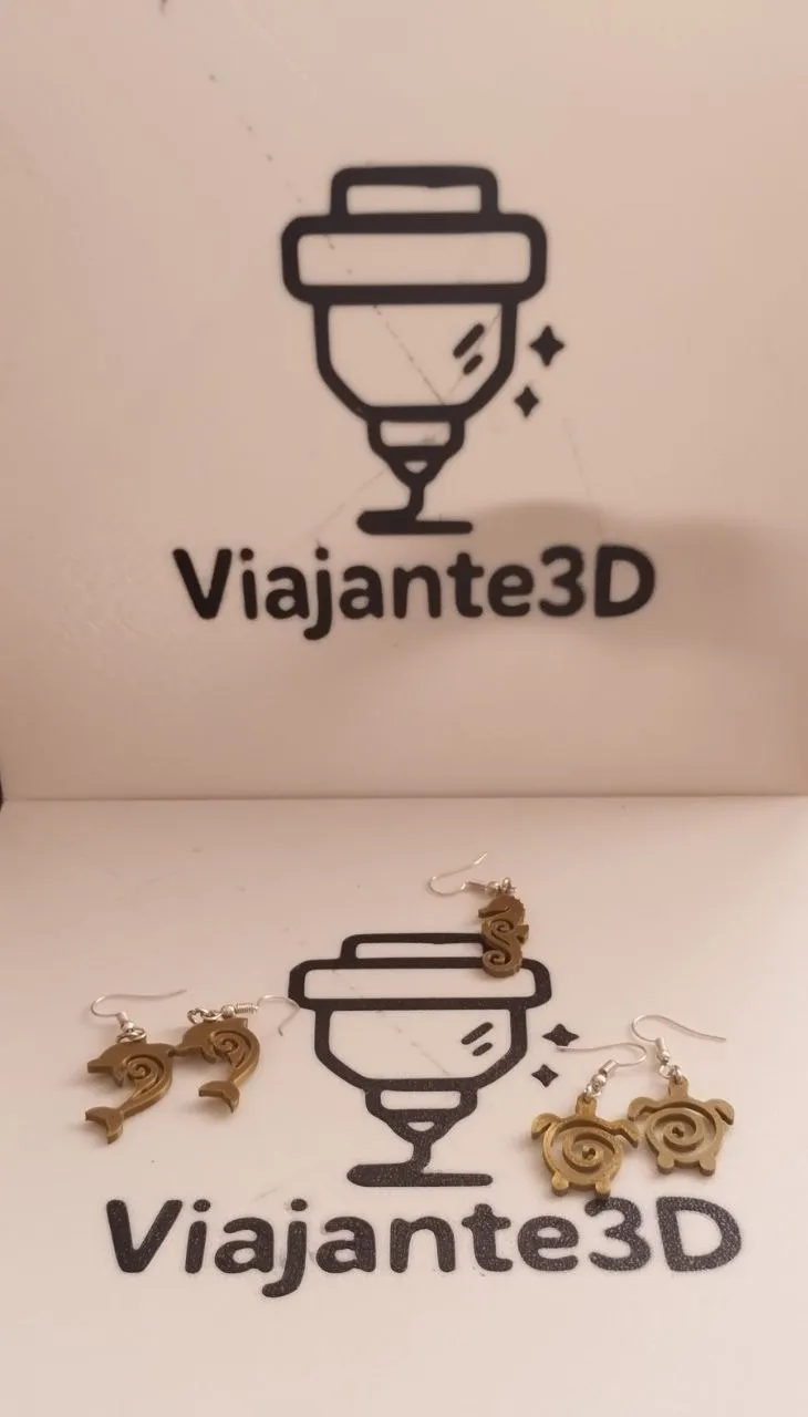 Pendientes aretes delfines view 3