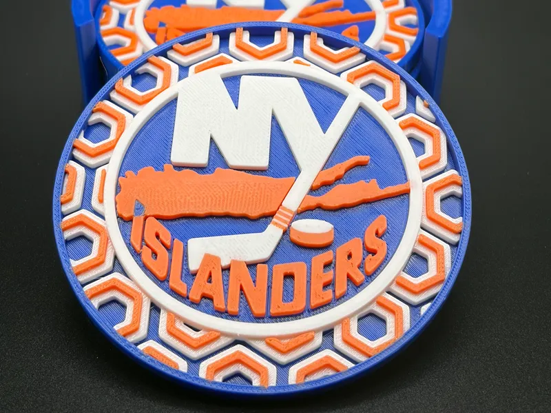 New York Islanders Hexagon Coaster Set