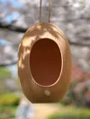 Birdfeeder hanging with water drain holes
