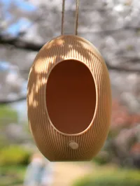 Birdfeeder hanging with water drain holes