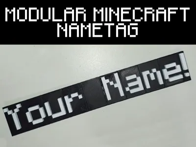 Modular minecraft nametag