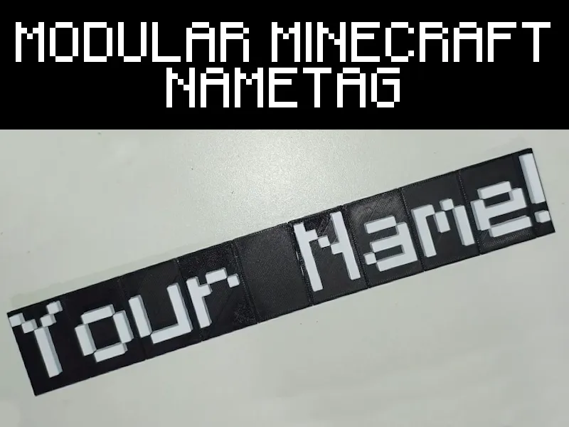 Modular minecraft nametag