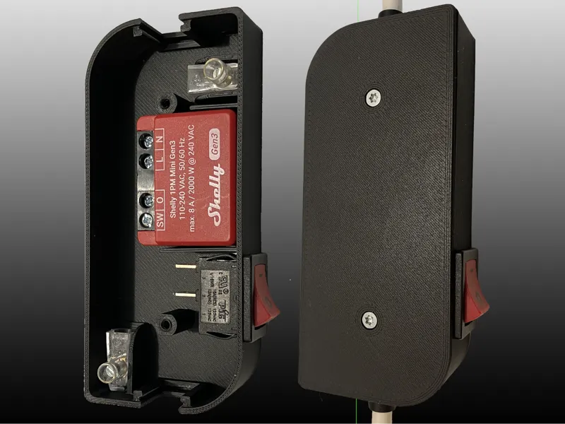 Shelly Mini Gen3 Enclosure with Manual Switch