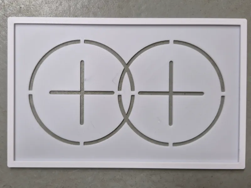 Electrical outlet drill template EU / NL