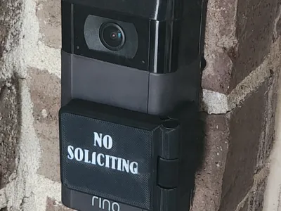 Ring Doorbell - No Soliciting Sign