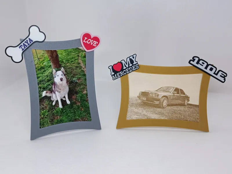 Frame with magnet for wood or classic photo