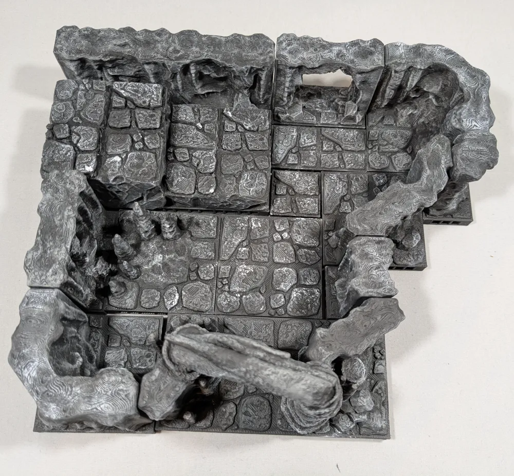 Cave stairs (OpenLOCK system) Remixed by Together 3D MakerWorld ...