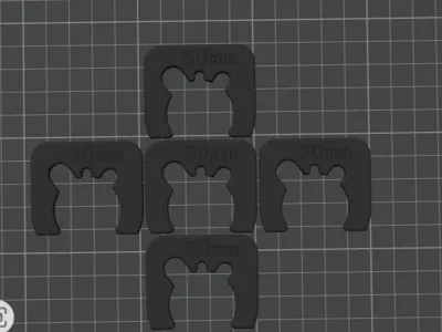 30mm frame go kart fuel line clips