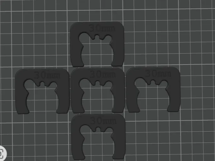 30mm frame go kart fuel line clips