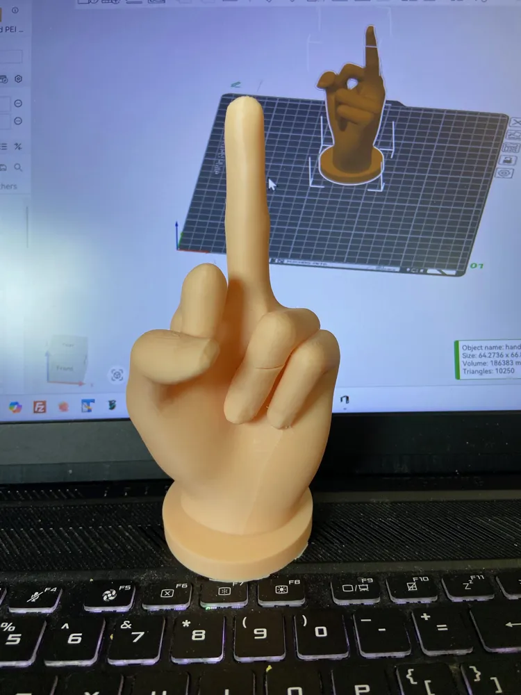 Middle Finger - Bad Finger - Rude Finger - Free 3D Print Model - MakerWorld