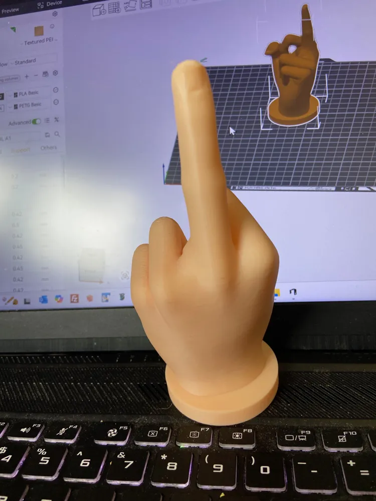 Middle Finger - Bad Finger - Rude Finger - Free 3D Print Model - MakerWorld