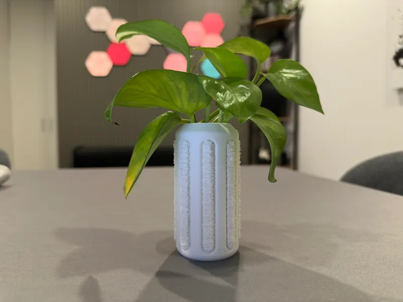 Multi-textured small vase
