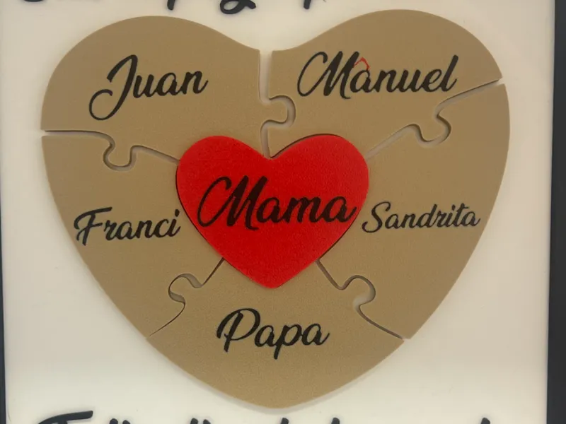 Puzzle Corazon personalizado