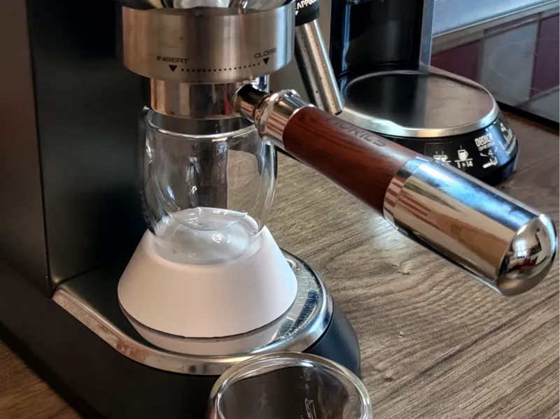Esspresso glass Positioner for De'Longhi Dedica