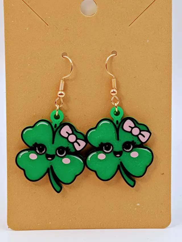 Happy Sham Earrings – A Little Luck You Can Wear!