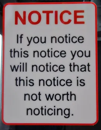 Sign Notice