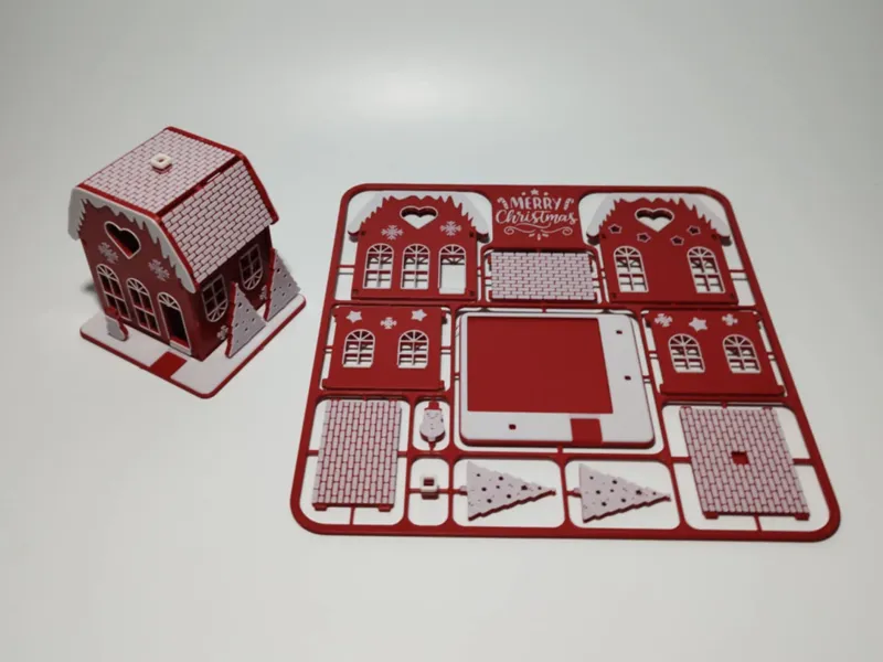 Christmas KITcard House – Print-in-One