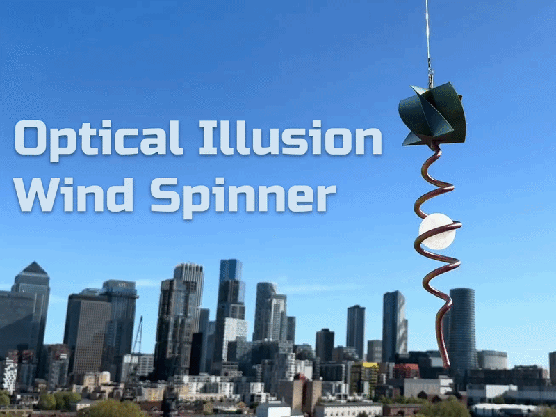 Optical Illusion Spiral Wind Spinner