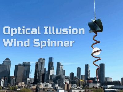 Optical Illusion Spiral Wind Spinner