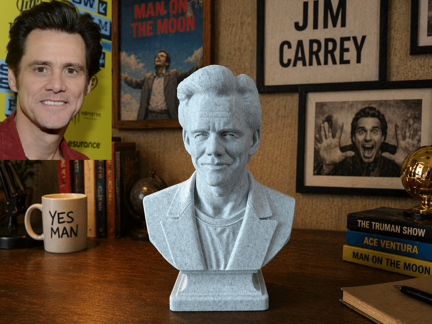 Jim (James Eugene) Carrey Buste