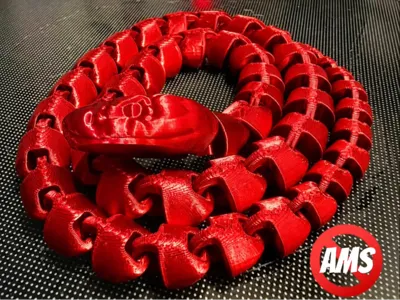 Articulated Flexi Snake - Easy 3D Printable
