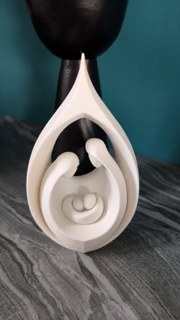 Modelo para impresión 3D: Minimalistische nordische Krippe – Weihnachtsdeko — vista de referencia 3