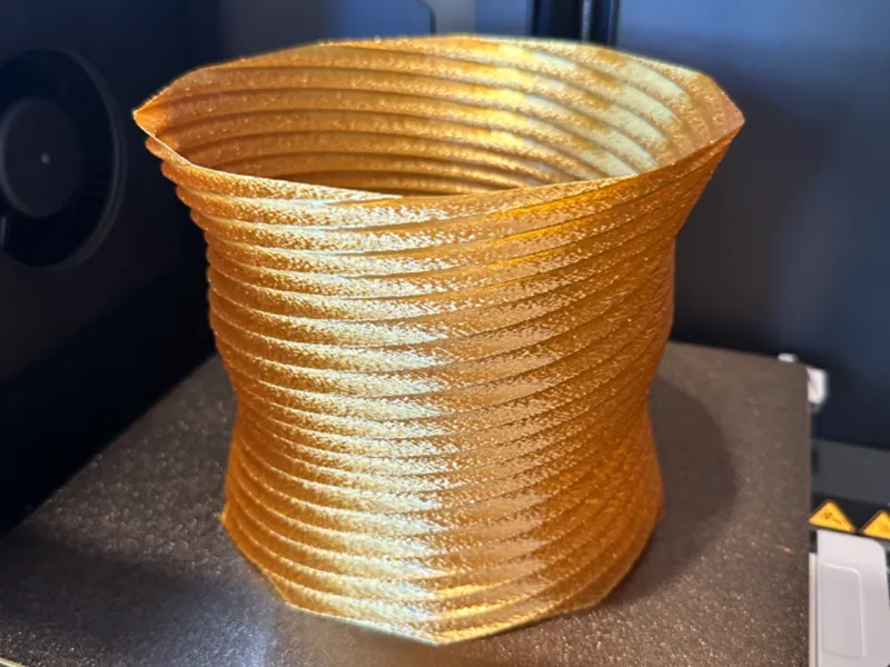 Fuzzy Spiral Vase