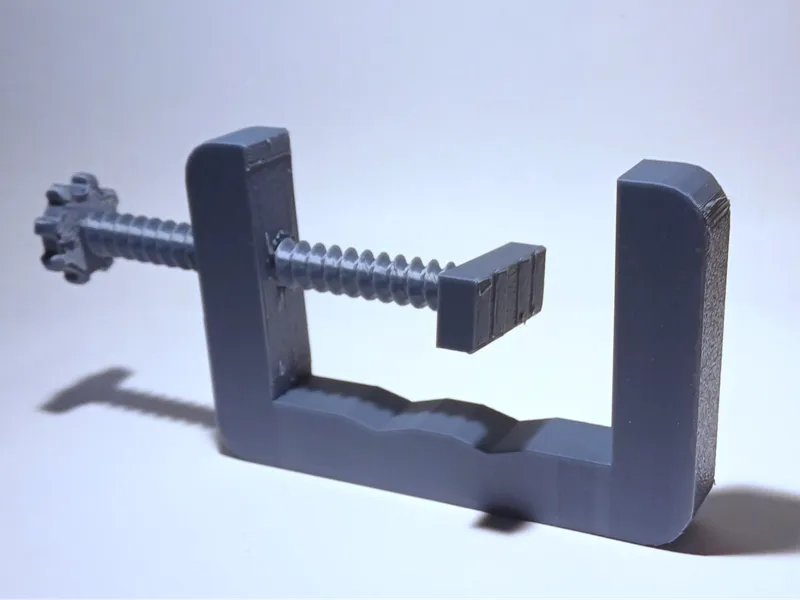 print in place C-clamp 