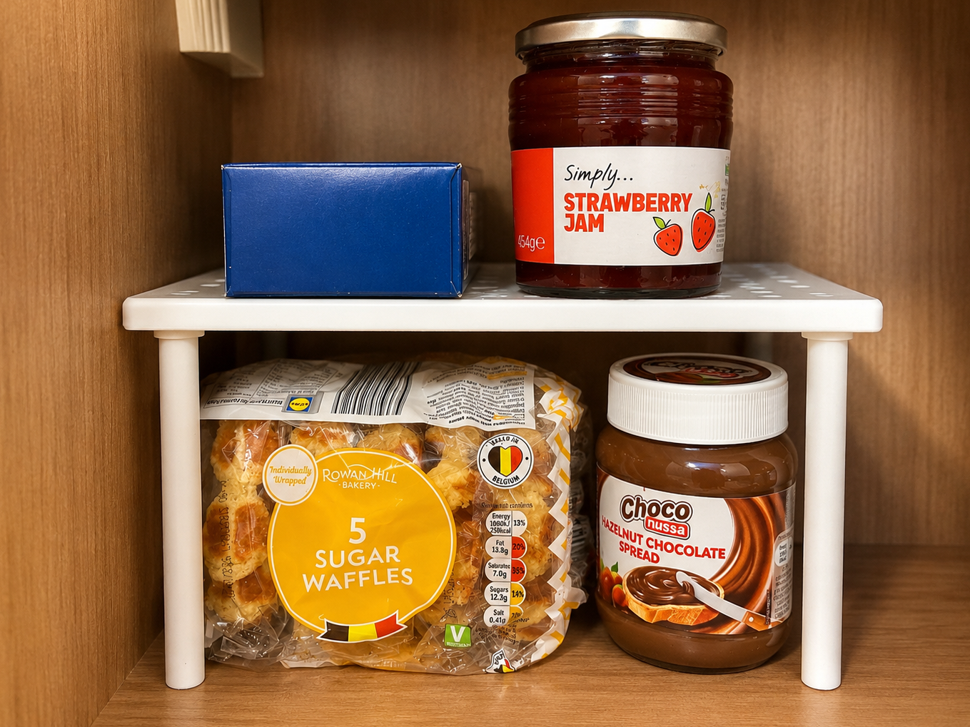 Kitchen Cabinet Shelf Riser Organizer