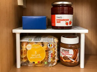 Kitchen Cabinet Shelf Riser Organizer