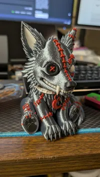 Painted stitches, modified supports for easy removal
