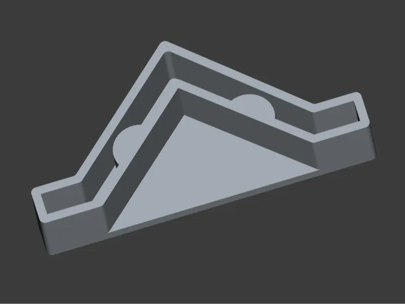 Plastic cover for iron shelf, corner 90°