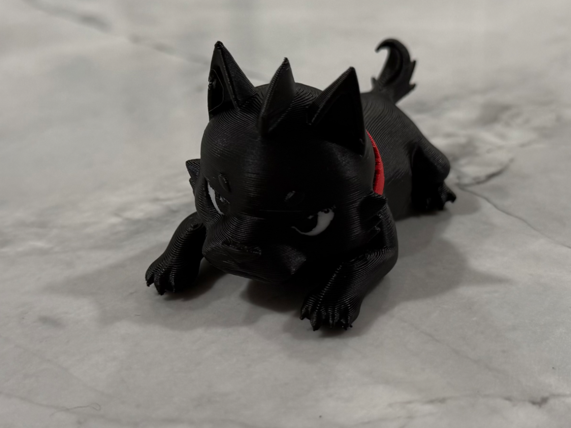 Black Little Puppy with collar