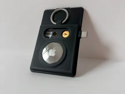 Slim ID Card Holder with AirTag & YubiKey Slot