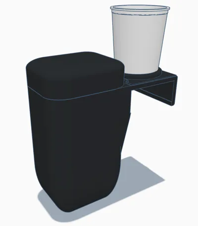 Ikea Malm bed side box and cup holder