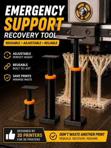 Soporte: Emergency 3D Print Support Replacement Tool — vista de referencia 2