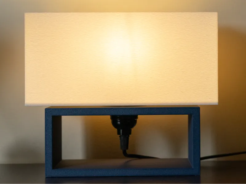 The Minimalist Lamp - Fuzzy Skin Open Bodied Lamp