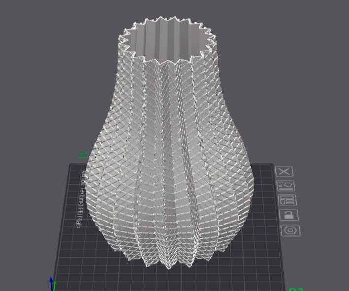 Vase for flowers brick and natural