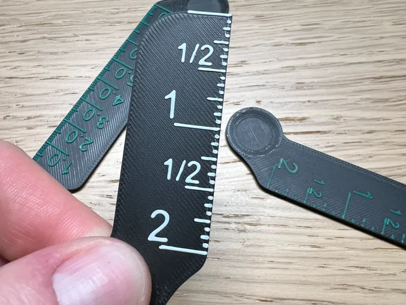 Thumb ruler imperial