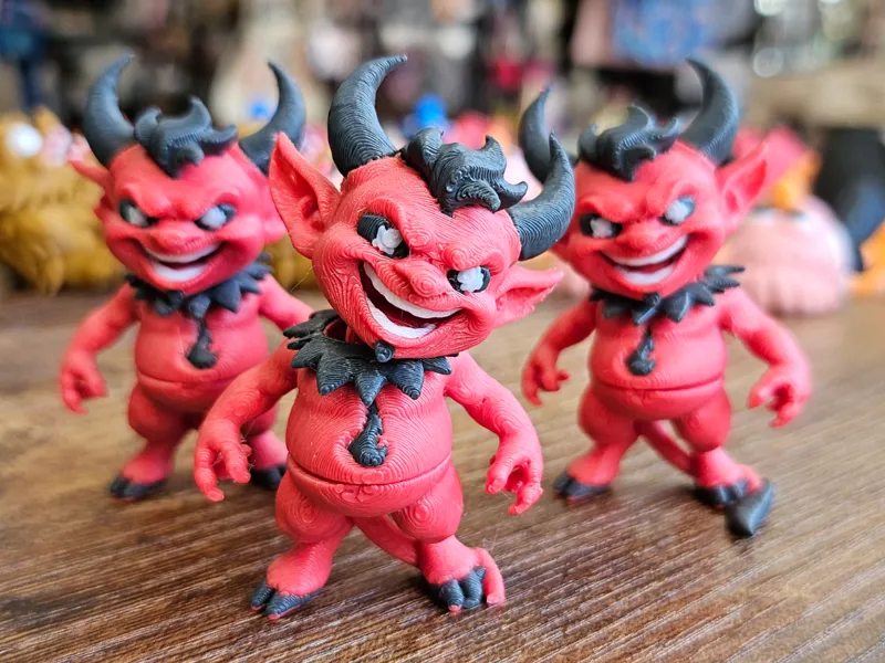 halloween devil micro articulating henchmen flexi