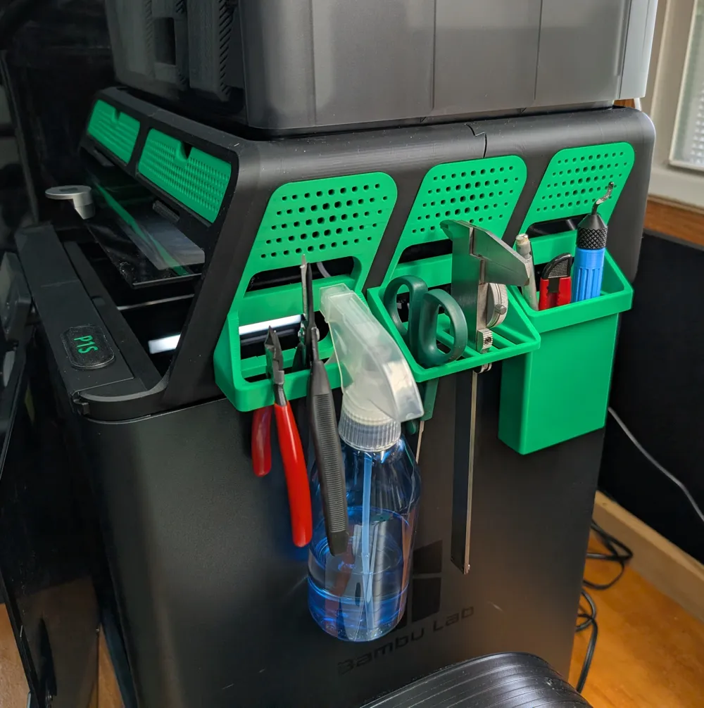 AMS Riser Side Panel Accessory Holders - Free 3D Print Model - MakerWorld
