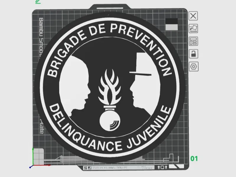 Juvenile Delinquency Prevention Brigade Emblem 