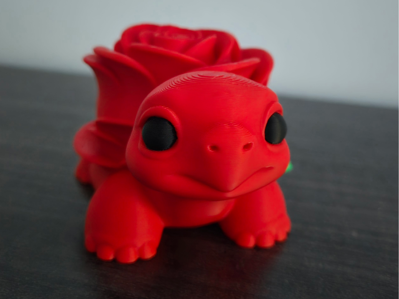 Rose Shell Turtle – Cute Floral Turtle Figurine