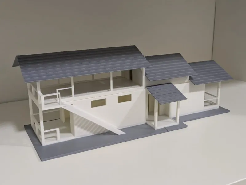 My caboose house model